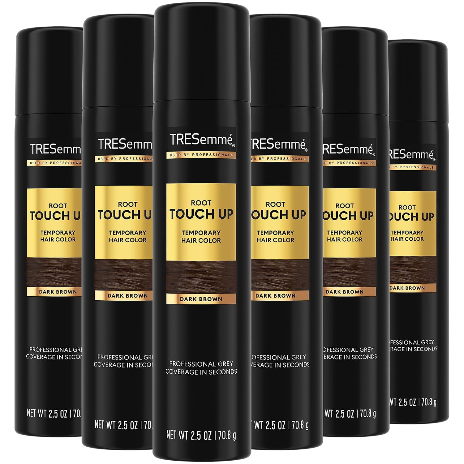 ラウムスタイン新品　200ｍｌ✕６ TRESemmé, Root Touch Up Spray, Dark Brown, 2.5 oz, Pack of 6