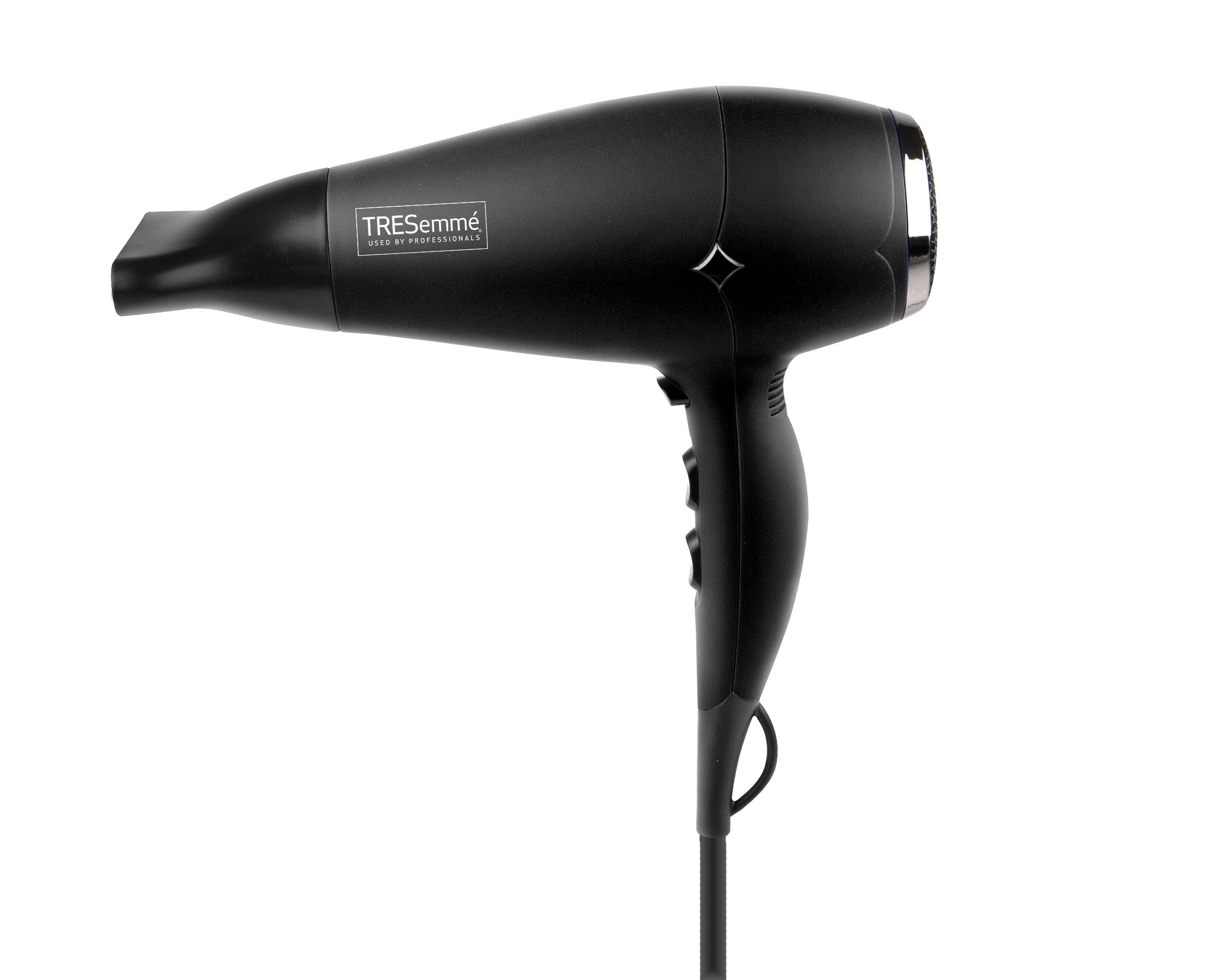 TRESemmé Thermal Creations Rubber Finish Travel Size Professional Tourmaline Ceramic Hair Dryer, 1875 Watts, Black - image 1 of 10