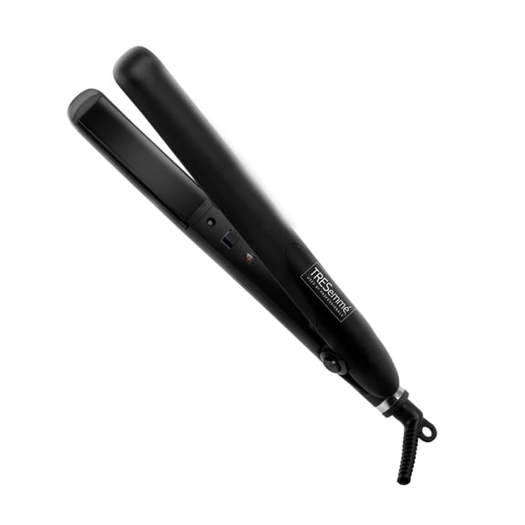 TRESemm Thermal Creations Travel Size Professional 1" Ceramic Tourmaline Flat Iron with Rapid Heat Hair Straightener, Black