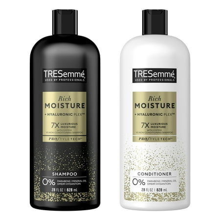 TRESemme Luxurious Moisture Shampoo and Conditioner Set with Vitamin E, 28 oz