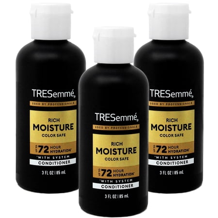 TRESemme Moisture Rich Conditioner 3 Oz Travel Size (Pack of 3)