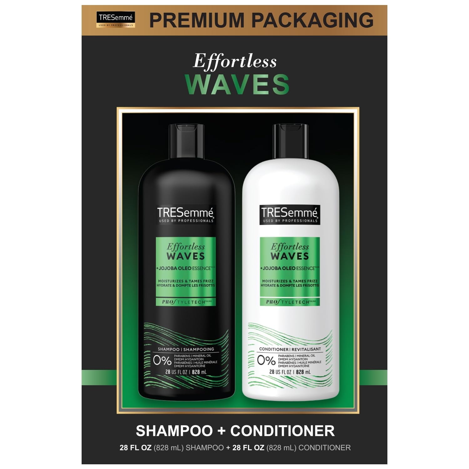 TRESemme Shampoo and Conditioner Set - Effortless Waves, Curly