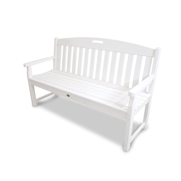 TREX Outdoors Yacht Club 60" Bench in Classic White