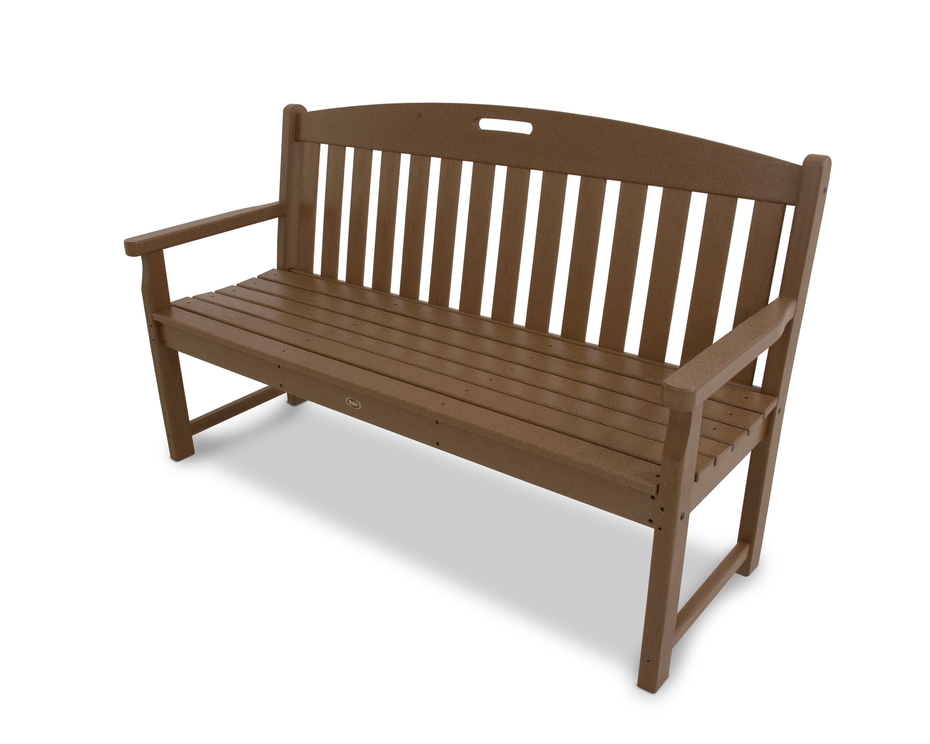 Tree House Brown 60-Inch Recycled Plastic Outdoor Bench