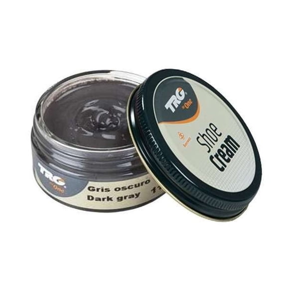 TRG Dark Grey 115 Shoe cream with beeswax, one of thebest shoe polishes that nourishes, maintains, shines and enhances the color of leather shoes and leather boots.