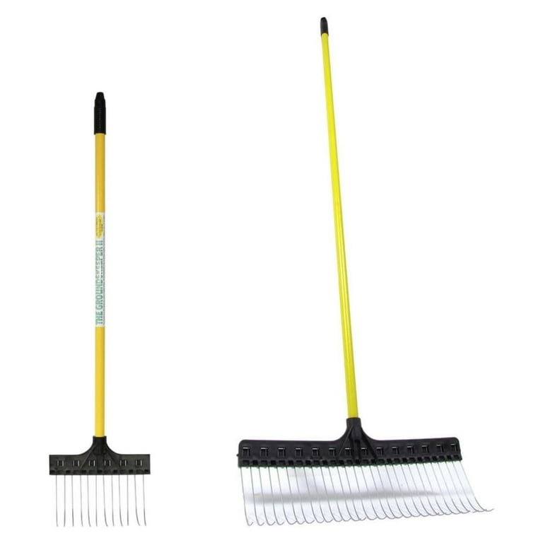 TRG Inc. The Groundskeeper II Leaf Rake 21 Inch with Deluxe Spot Rake 9.5 Inch Bundle 2 Items Walmart