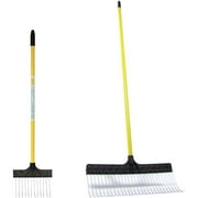 TRG Inc. The Groundskeeper II Leaf Rake 21-Inch with Deluxe Spot Rake 9.5-Inch Bundle, 2 Items