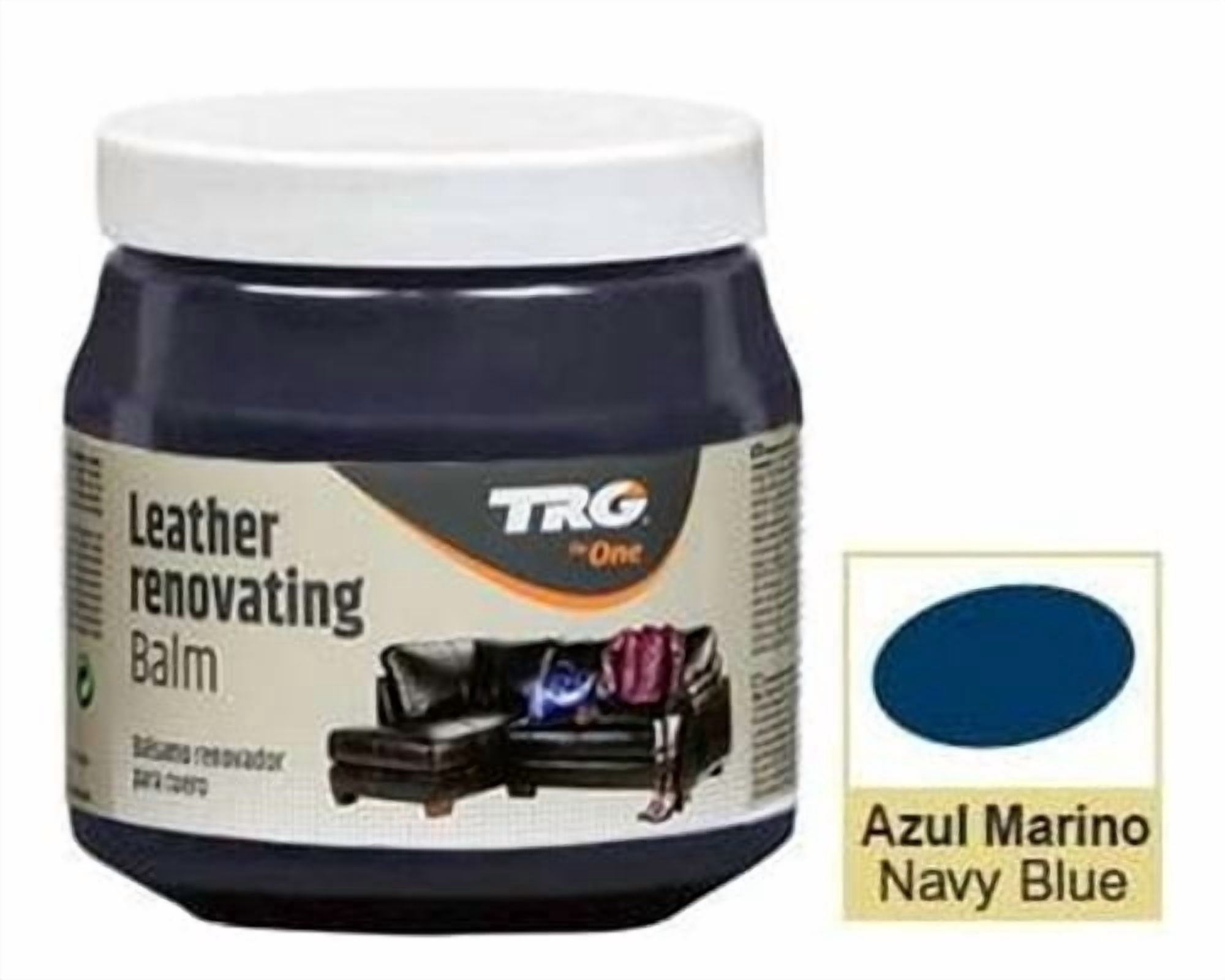 TRG Navy Blue Large Leather Conditioner - best leather cleaner and conditioner for large products such as leather sofa or leather car seat.