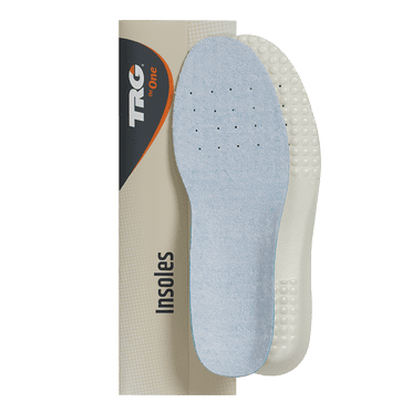 Filsko Activated Carbon Latex Shoe Insoles – 6 Pairs, Anti-Odor, Sizes 36-46, Gray/Black