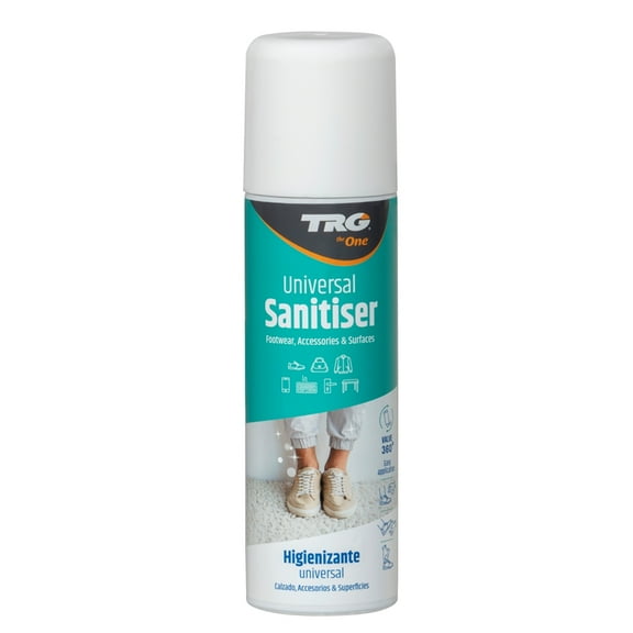 TRG Universal Sanitizer Spray is a hydro-alcoholic solution with 80% alcohol which guaranteed to provide a perfect sanitization of footwear and accessories