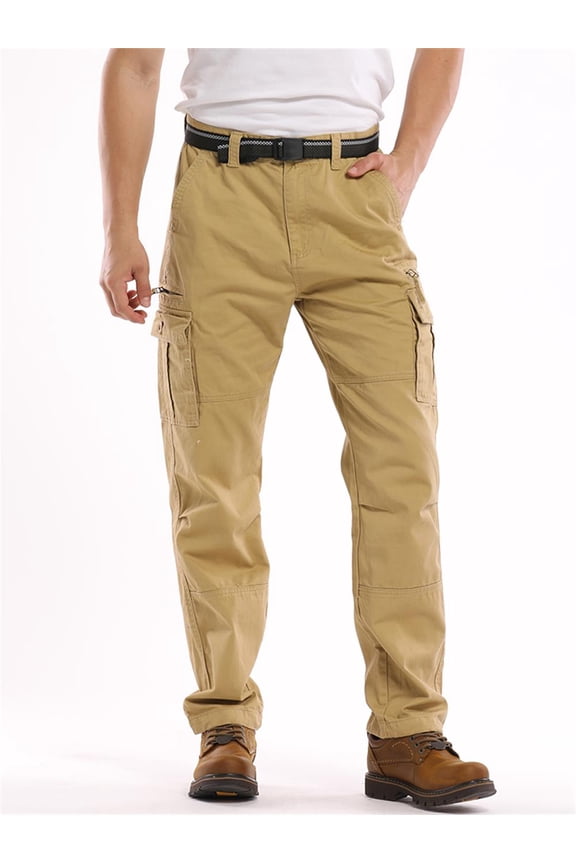 Cargo Pants for Men Cotton Cargo Work Pants with 8 Pockets