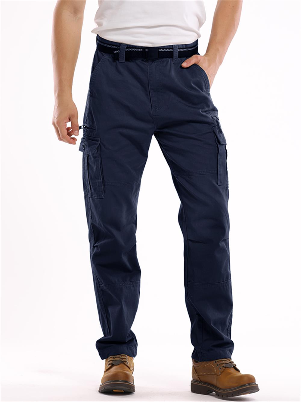 TRGPSG Cargo Pants for Men Cotton Cargo Work Pants with 8 Pockets ...