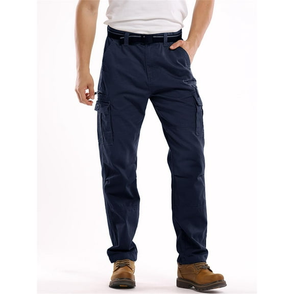 TRGPSG Cargo Pants for Men Cotton Cargo Work Pants with 8 Pockets