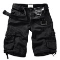 thumbnail image 1 of TRGPSG Cargo Shorts for Men Cotton Work Casual Shorts with 6 Pockets(No Belt),Black 38, 1 of 5