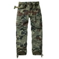 thumbnail image 1 of TRGPSG Men's Classic All Cotton Cargo Pants, 6-Pocket Work & Hiking Pants(No Belts)Camo,Size 38, 1 of 7