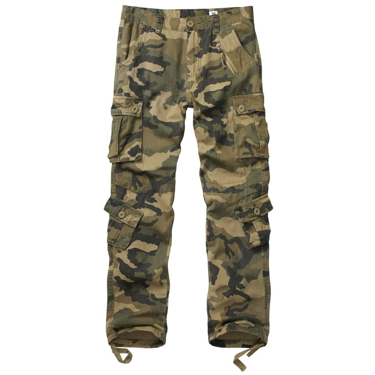 【ANGLAN】Camo Big Pocket Pants Camo Big Pocket Pants - Khaki - ANGLAN