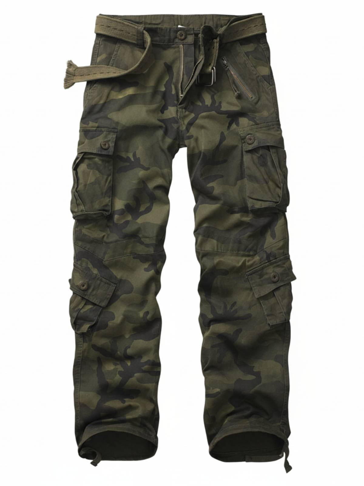 TRGPSG Men's Camo Cargo Pants with 8 Pockets Relaxed Fit Camo