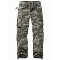 thumbnail image 1 of TRGPSG Men's Camo Cargo Pants with 8 Pockets Relaxed Fit Camo Pants(No Belt) 40x33, 1 of 7