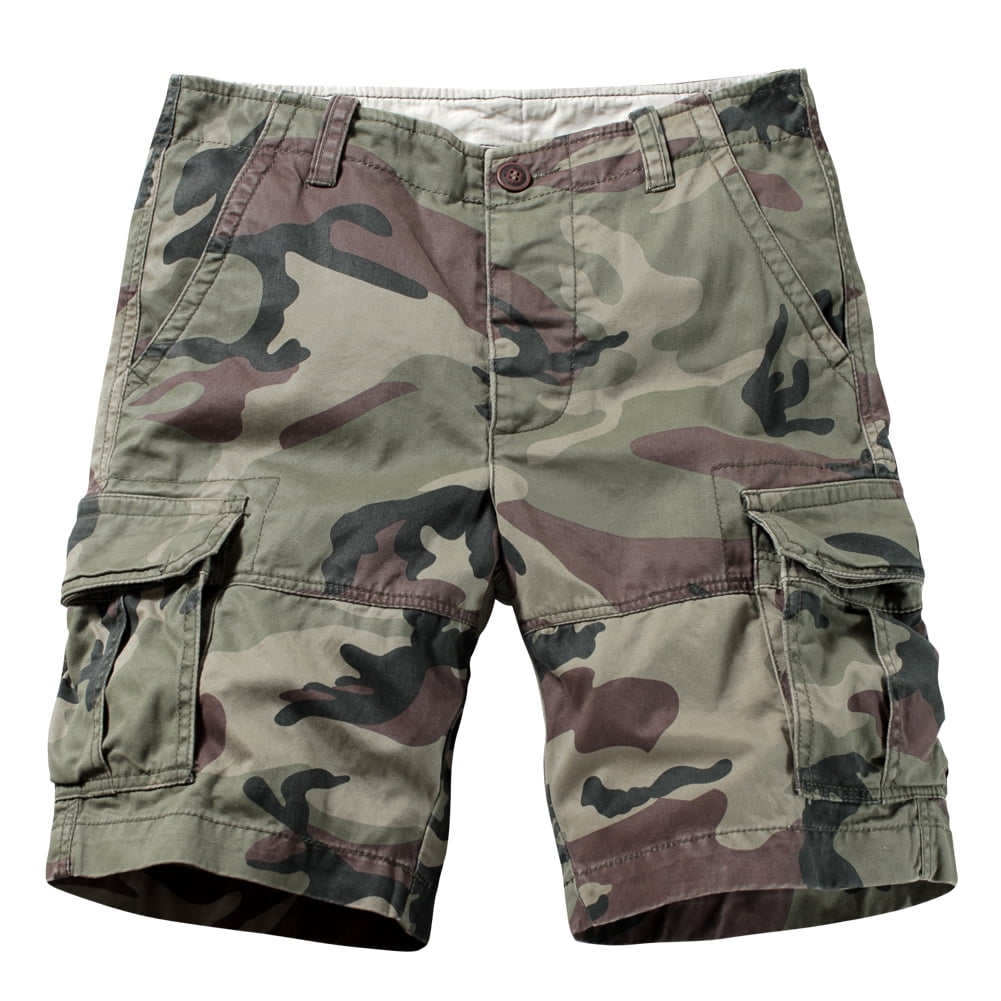TRGPSG Men s Camo Multi Pocket Relaxed Fit Casual Shorts Outdoor 