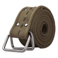 thumbnail image 1 of TRGPSG Men's Canvas Belt, Suitable for Waist Size 30-38,Web Belt Solid Color Adjustable Strap Casual Belt,Armygreen, 1 of 3