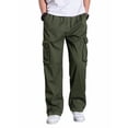 thumbnail image 1 of TRGPSG Men's Cargo Pants Multi-Pocket Casual Fleece Regular Work Pants, 1 of 5