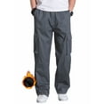 thumbnail image 1 of TRGPSG Men's Cargo Pants Multi-Pocket Casual Fleece Regular Work Pants, 1 of 5