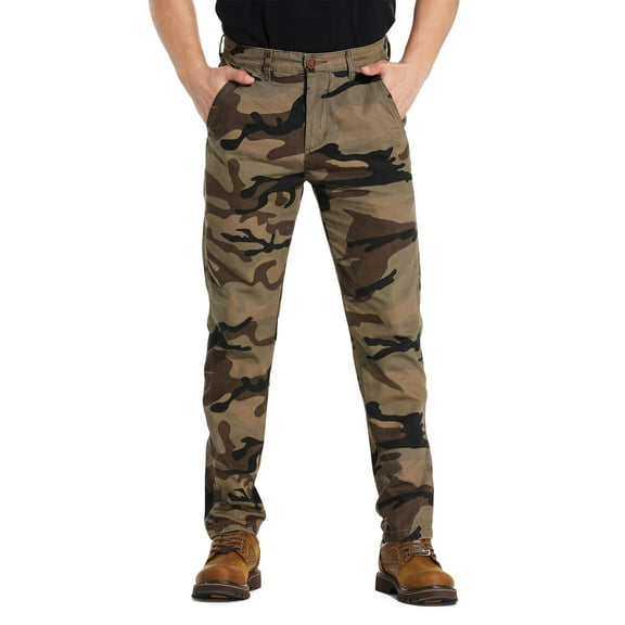 TRGPSG Men's Cargo Pants Outdoor Cotton Cargo Work Pants