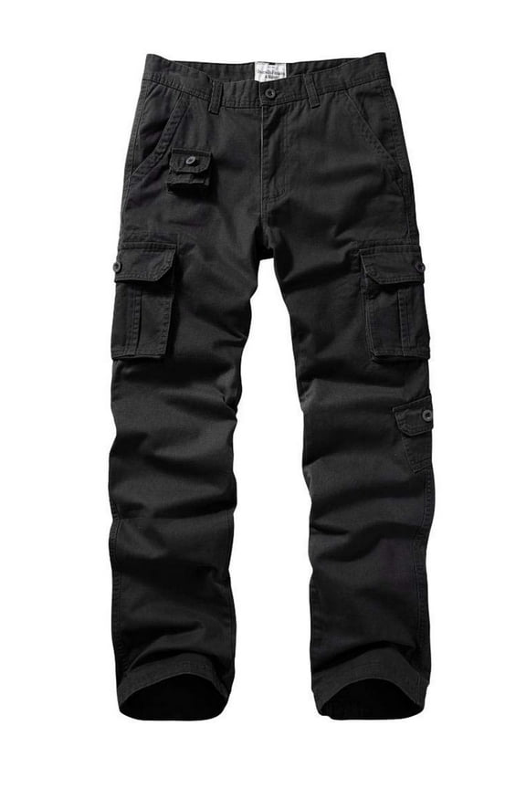 Men's Cargo Pants Outdoor Relaxed Fit Hiking Pants with Multi-Pockets 42