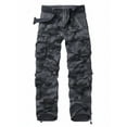 thumbnail image 1 of TRGPSG Men's Cargo Pants with 8 Pockets Cotton Cargo Work Pants(No Belt),E Camo 32x31, 1 of 5