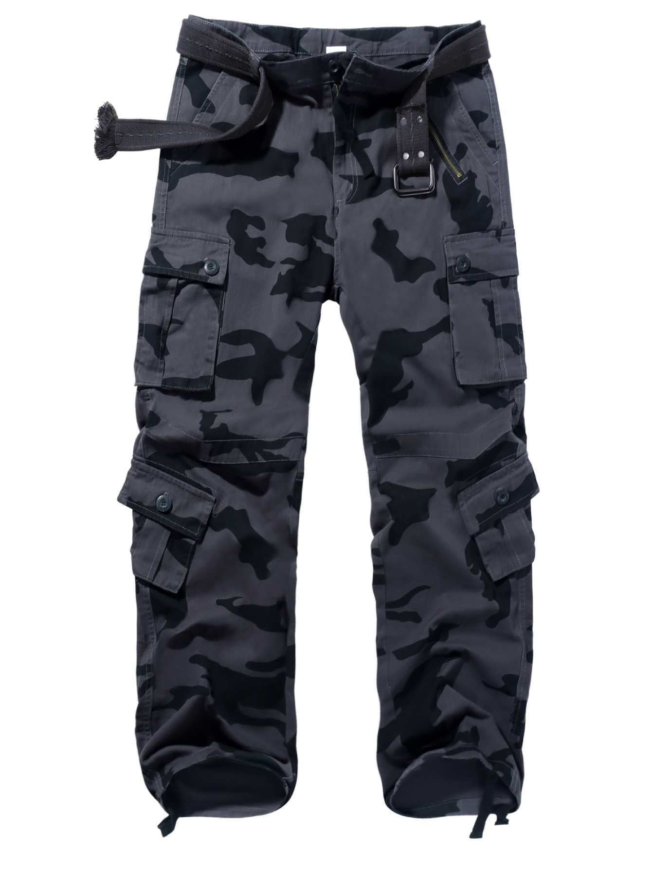 TRGPSG, Men's Cargo Pants, 38x33, 8 Pocket Cotton Work Pants
