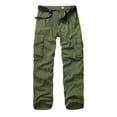 thumbnail image 1 of TRGPSG Men's Cargo Pants with Multi Pockets Outdoor Cotton Work Pants(No Belt),Armygreen 44, 1 of 7