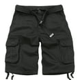 thumbnail image 1 of TRGPSG Men's Cargo Shorts with 6 Pockets Causal Camo Cotton Work Shorts(No Belt),Black 42, 1 of 6
