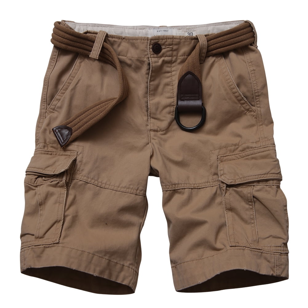 TRGPSG Men s Cargo Shorts with 6 Pockets Cotton Work Shorts No