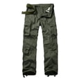 thumbnail image 1 of TRGPSG Men's Casual Tear-rsesistant Work Cargo Pant Camo Outdoor Hiking Pants with Pockets(No Belt),Armygreen 36x32, 1 of 7