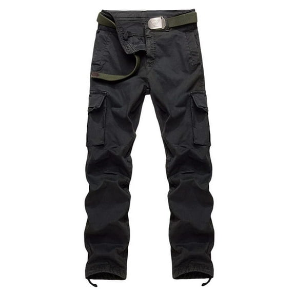 TRGPSG Men's Cotton Cargo Pants with Multi Pockets Outdoor Work Pants 30x31