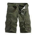 thumbnail image 1 of TRGPSG Men's Cotton Casual Cargo Shorts with Multi Pockets(No Belt),Armygreen 38, 1 of 7