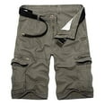 thumbnail image 1 of TRGPSG Men's Cotton Casual Cargo Shorts with Multi Pockets(No Belt),Light Army 34, 1 of 7