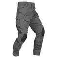 thumbnail image 1 of TRGPSG Men's Outdoors Work Pants with Knee Pads,Hunting Pants Waterproof Hiking Work Pants 10 Pockets (No Belt),Gray Size 32, 1 of 5