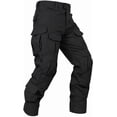 thumbnail image 1 of TRGPSG Men's Tear-Resistant Hiking Outdoors Work Pants with 10 Pockets Waterproof Cargo Hiking Hunting Pants,Black 36, 1 of 7