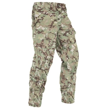 TRGPSG Men's Tear-Resistant Hiking Outdoors Work Pants with 10 Pockets Waterproof Cargo Hiking Hunting Pants,DQ Camo 40