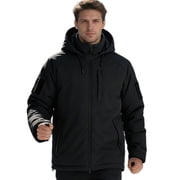 TRGPSG Mens Waterproof Ski Jacket,Windproof Winter Hooded Coat with 5 Pockets