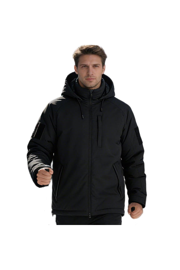 Men's Waterproof Ski Jacket,Windproof Winter Hooded Coat with 5 Pockets