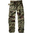 thumbnail image 1 of TRGPSG Men's Wild Relaxed Fit Cargo Pants with 9 Pockets(No Belt),C29 Camo 30x31, 1 of 7
