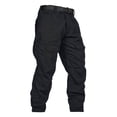 thumbnail image 1 of TRGPSG Men's Ripstop Cargo Pants, Water-Resistant Heavy-Duty Workwear for Hiking & Outdoors,Black Size 38, 1 of 7