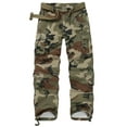 thumbnail image 1 of TRGPSG Women's Cargo Pants with 8 Pockets Cotton Casual Work Pants Y2k Camo Cargo Pants(No Belt),Camo 6, 1 of 10