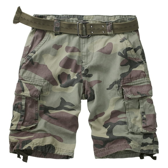 TRGPSG Women's Casual Cargo Shorts with 6 Pockets Summer Shorts,C29 Camo 12