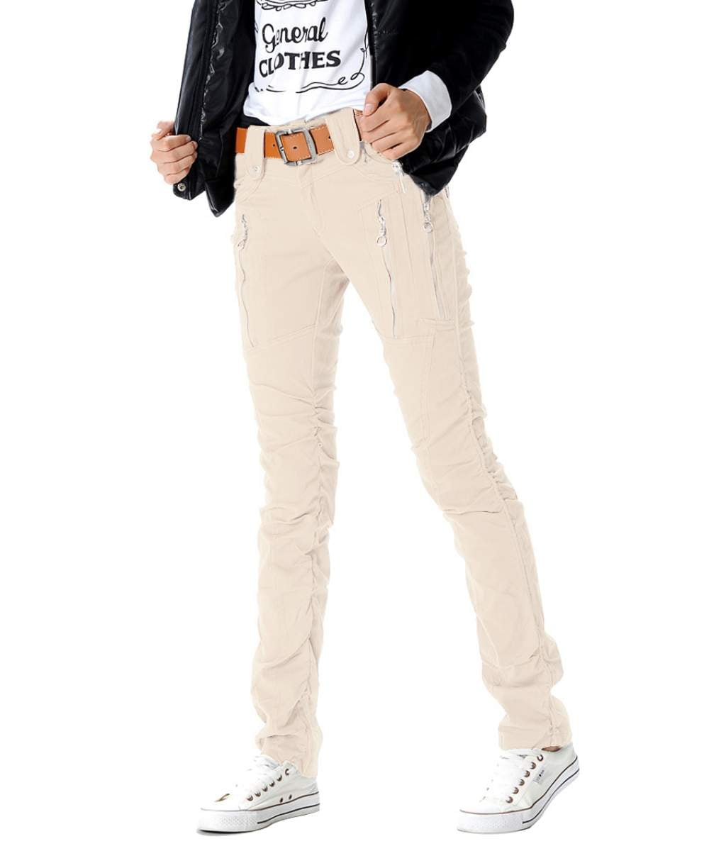 TRGPSG Women's High Waist Slim Fit Cargo Pants Stretch Straight Leg ...