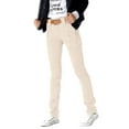 thumbnail image 1 of TRGPSG Women's High Waist Slim Fit Cargo Pants Stretch Straight Leg Chino Pants, 1 of 7