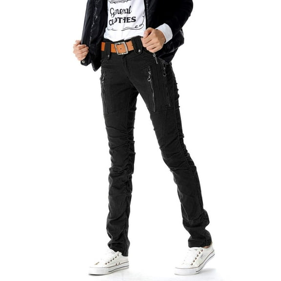 TRGPSG Women's High Waist Slim Fit Casual Pants Stretch Straight Leg Chino Pants