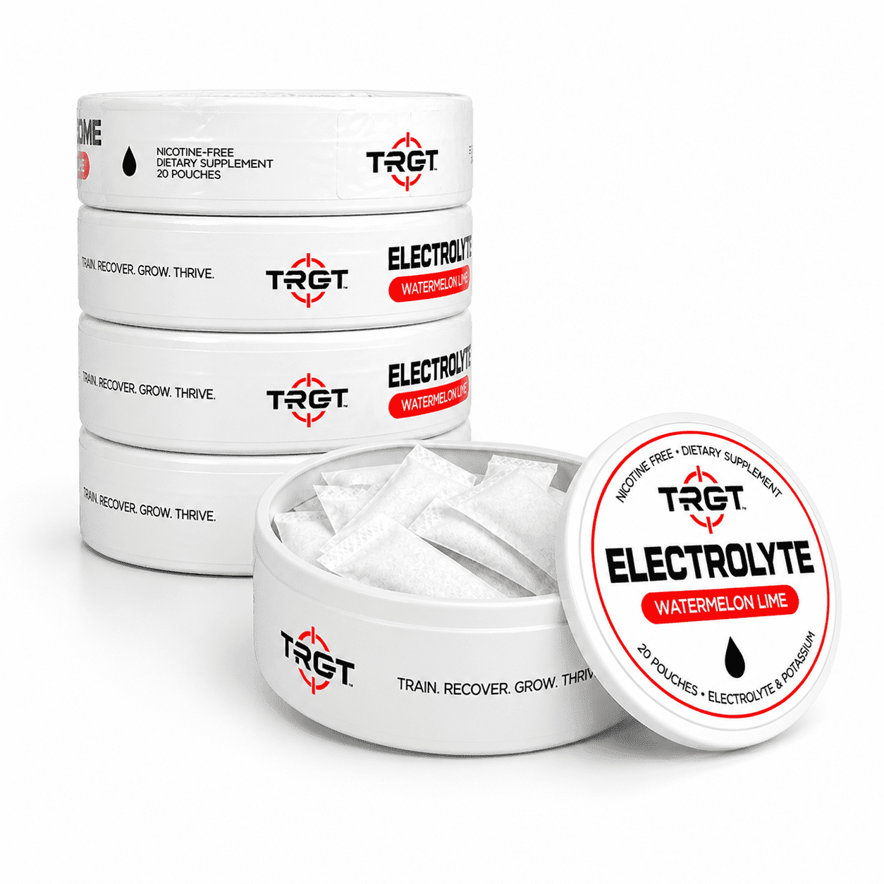 TRGT 20 Count of Electrolyte Pouches - 5 Pack (Watermelon Lime)